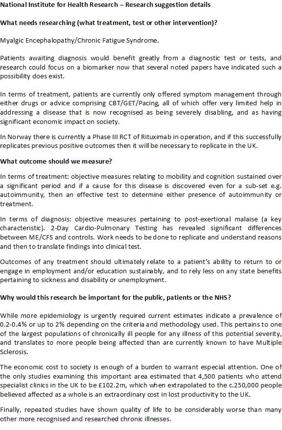NIHR submission